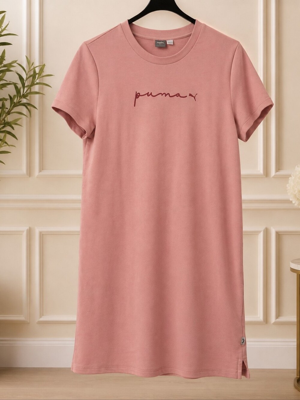 Puma Rose Pink Short-Sleeve Sleep Dress